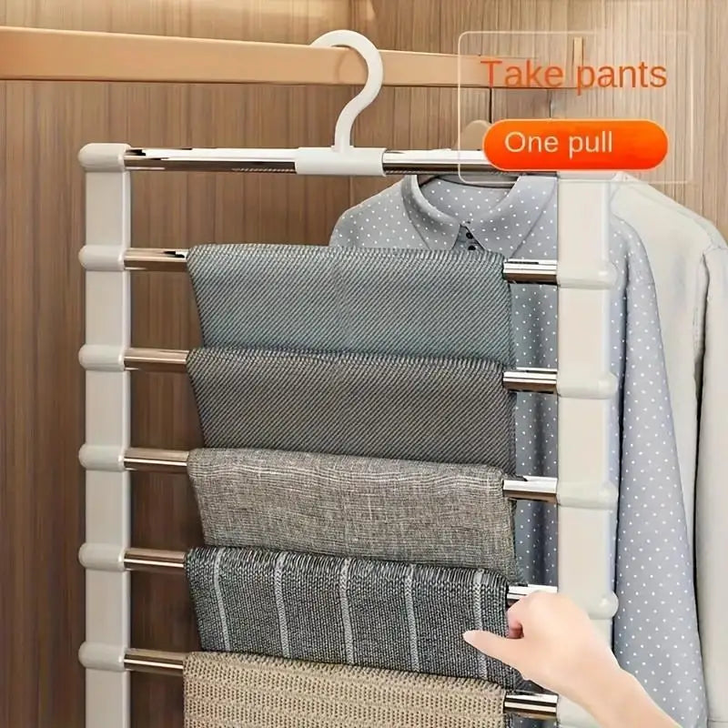 Space-Saving Multi-Layer Pants Hanger