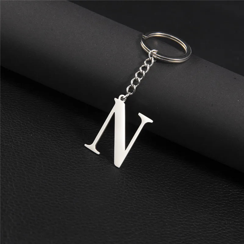 Initial Letter A–Z Keychain