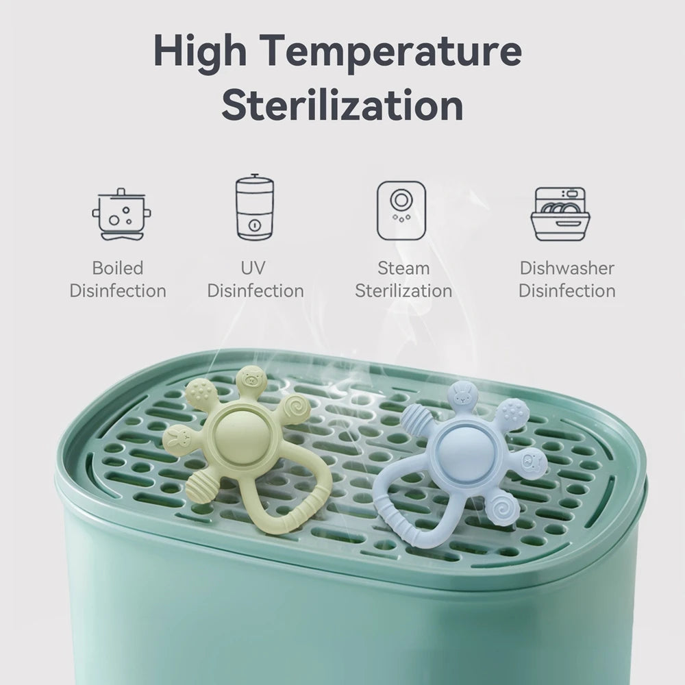 BPA-Free Silicone Teether Rattle