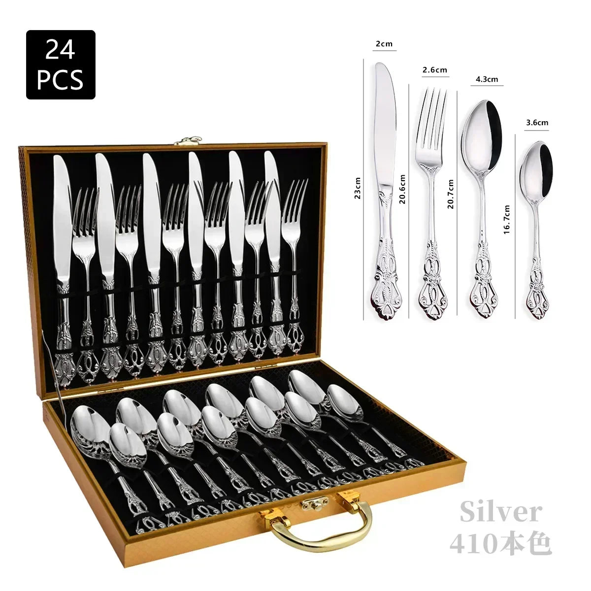 Gold Stainless Steel Cutlery Set