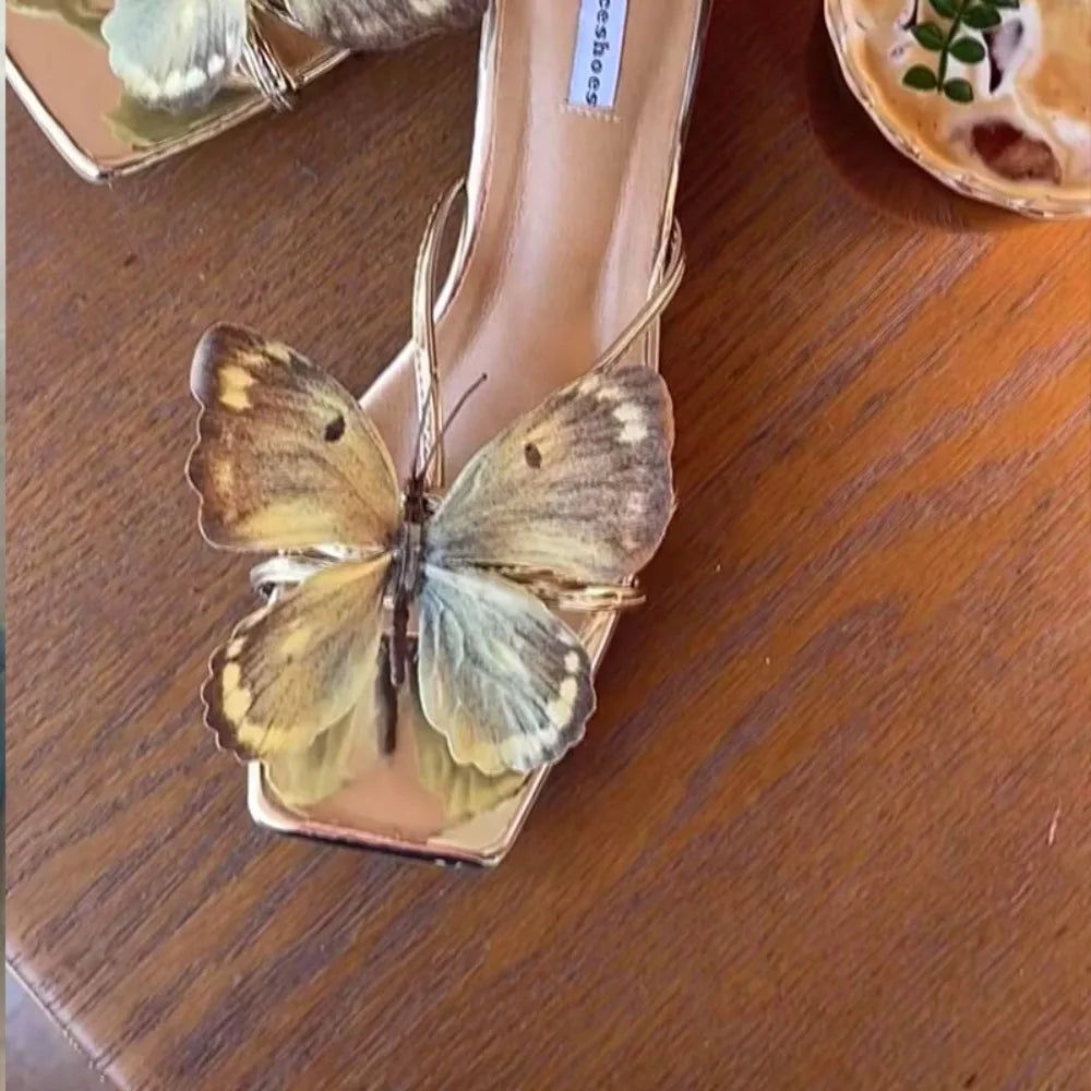 Butterfly Flower Shoe Buckle Clips