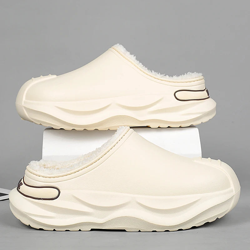 Men's Platform Plush Slippers