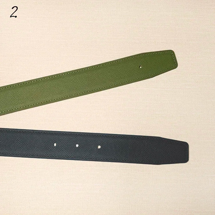 Reversible Leather Belt Strap – No Buckle