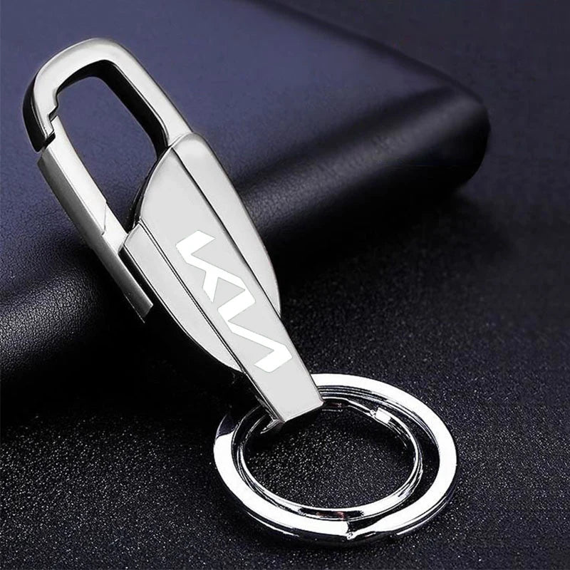 🔑 Metal & Leather Car Keychain