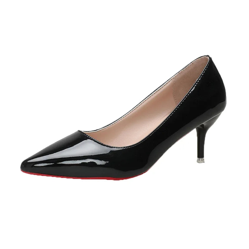 Women's Red-Sole Stiletto Pumps