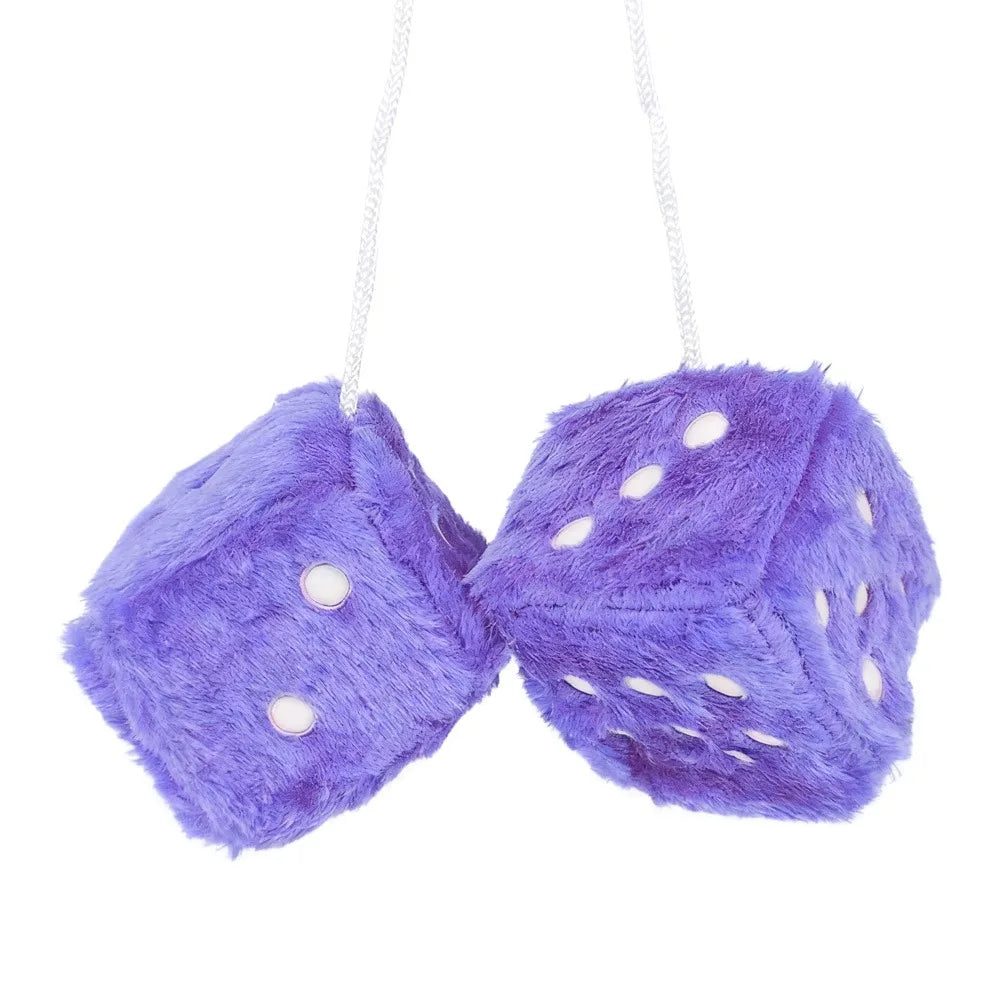 🎲 Fuzzy Hanging Dice Car Ornament