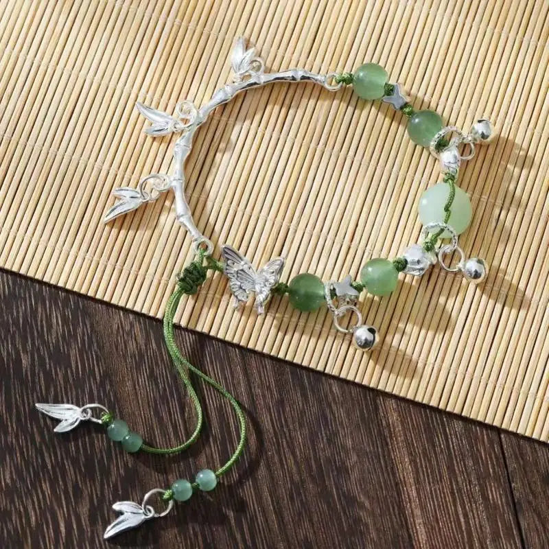 Lucky Bead Butterfly Charm Bracelet