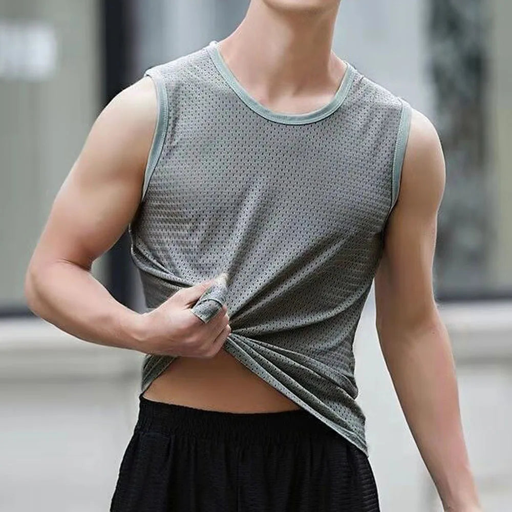 Men's Breathable Mesh Tank Top
