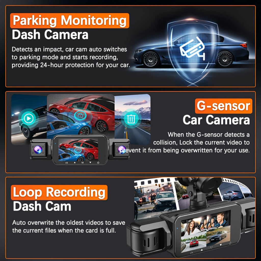 📡 4-Channel WiFi Dash Cam
