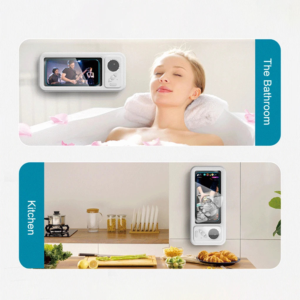 🚿 Waterproof Bluetooth Shower Phone Holder