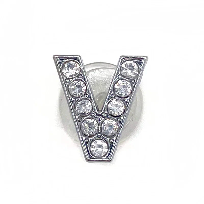 Rhinestone Letter Shoe Charms