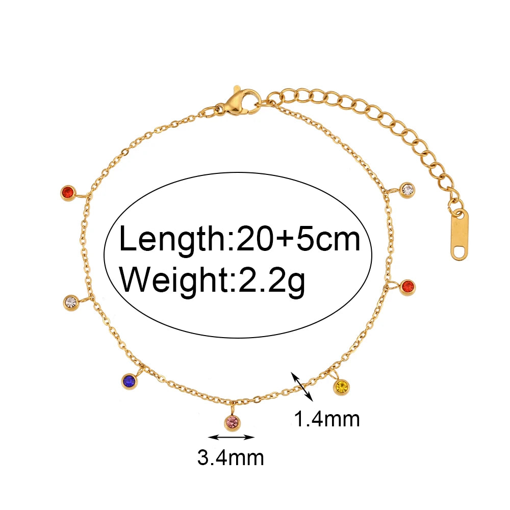 Gold Plated Rope Chain Anklet