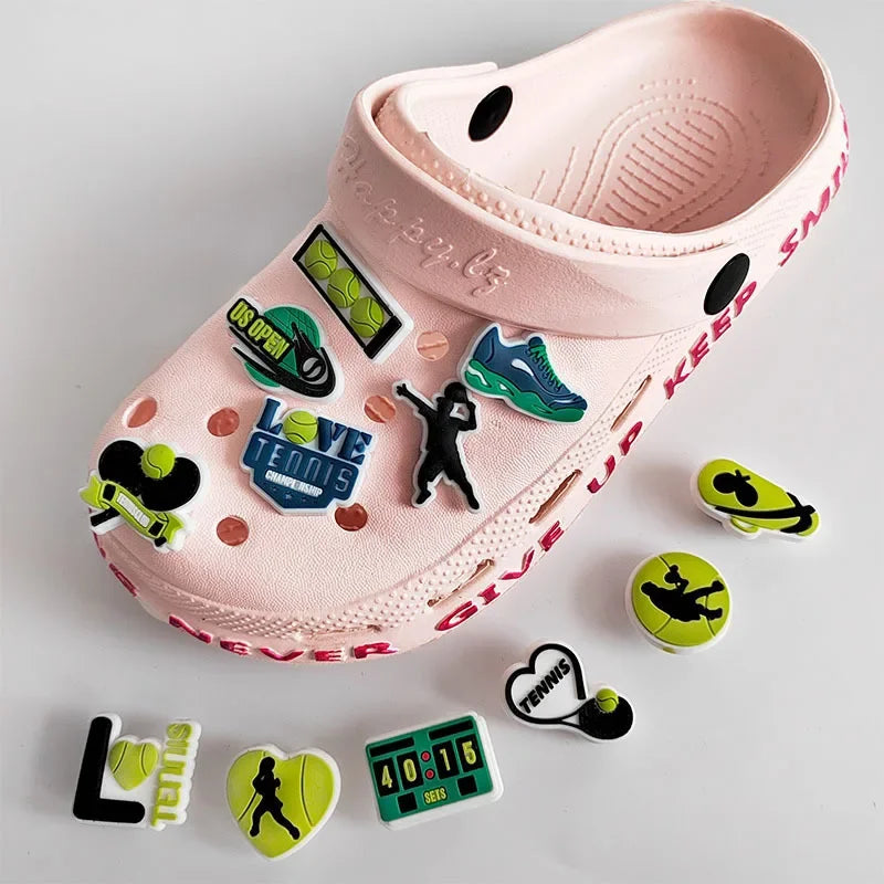 Tennis & Love Shoe Charms