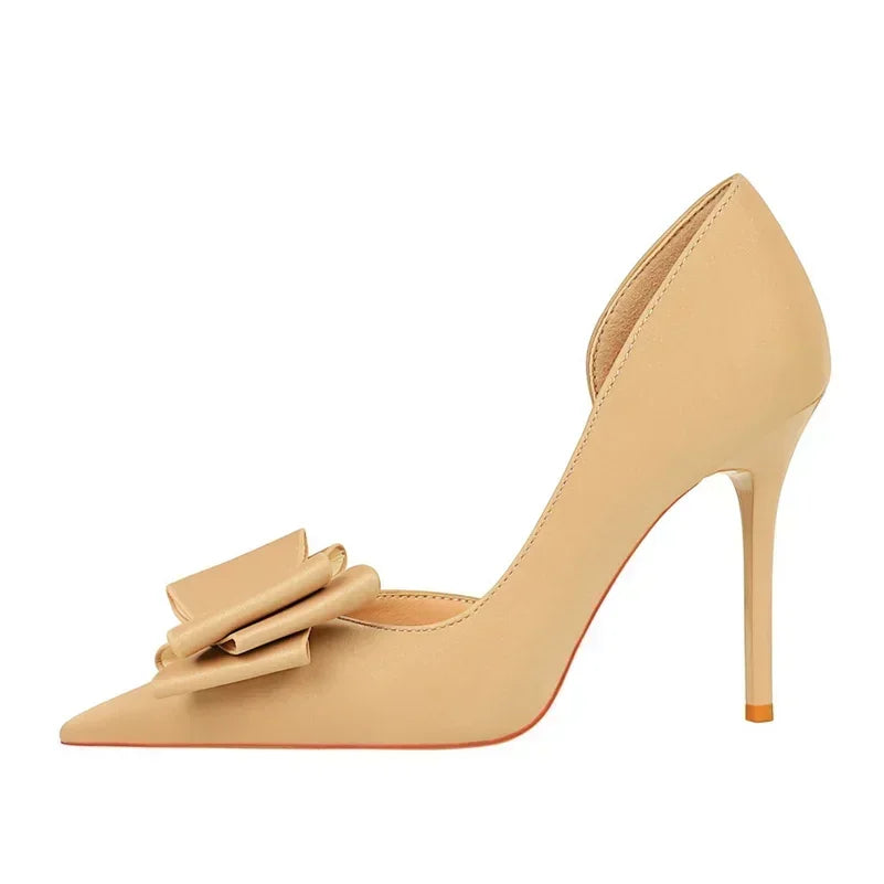 Women's 10.5cm Bowknot High Heels
