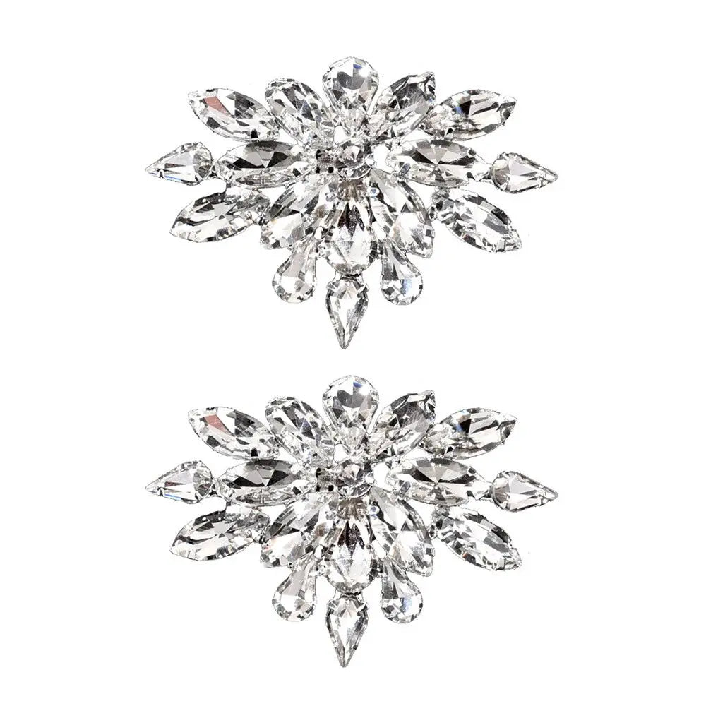 Rhinestone Wedding Shoe Clips