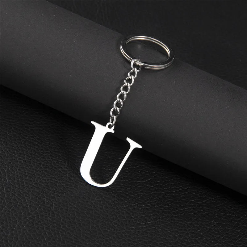Initial Letter A–Z Keychain