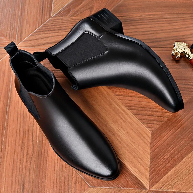 Men's Classic Leather Dress Boots