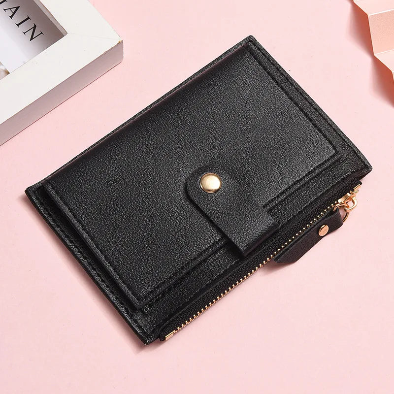Mini Zip Foldable Card Wallet