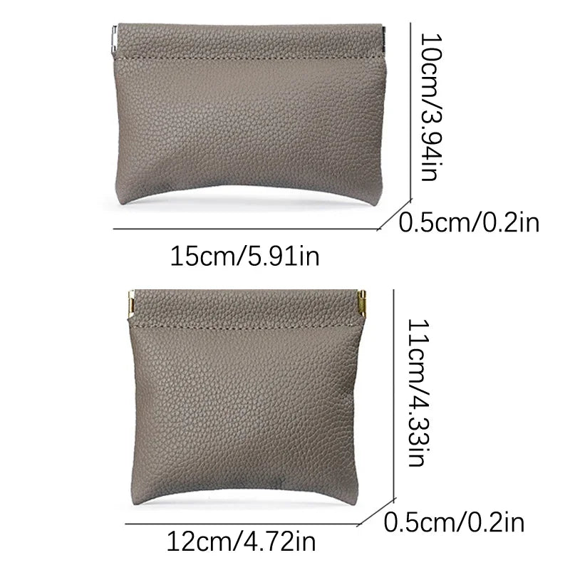 Self-Closing Mini Pouch Wallet