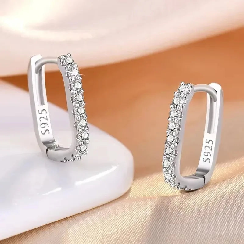 Crystal Circle Hoop Earrings