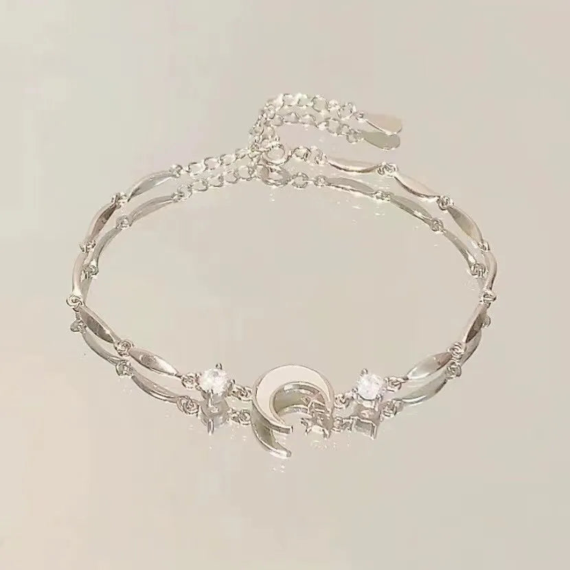 🌸 Zircon Flower Alloy Bracelet