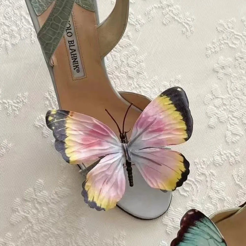 Butterfly Flower Shoe Buckle Clips