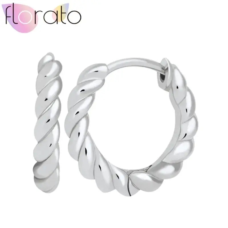 925 Silver Plain Circle Hoop Earrings
