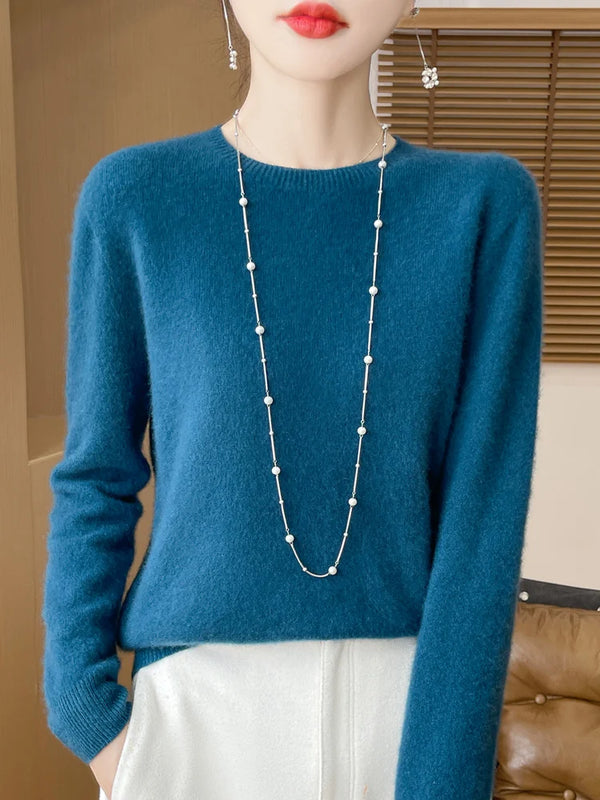 100% Merino Wool Crew Neck Sweater