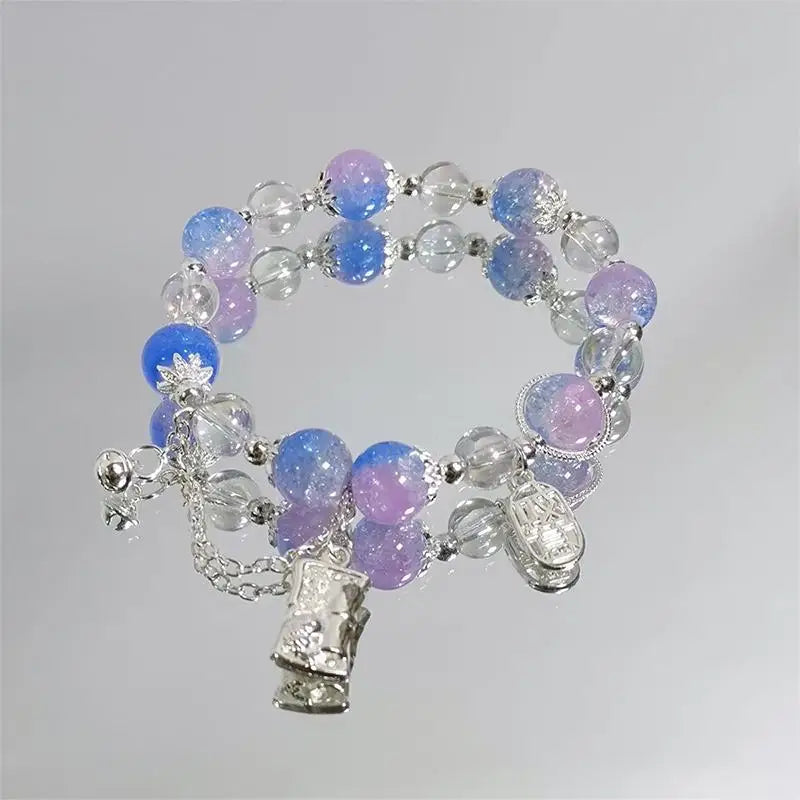 Lucky Bead Butterfly Charm Bracelet