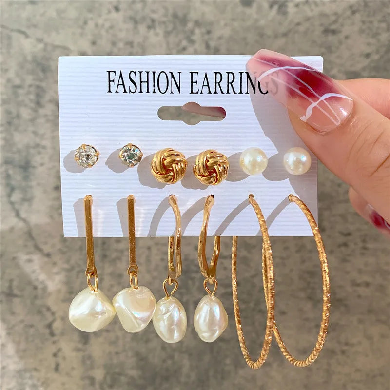 Earrings Set Butterfly Acrylic