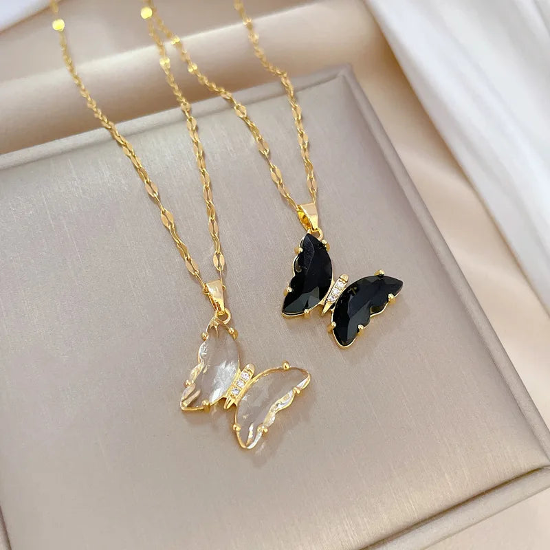 🦋 Butterfly Crystal Jewelry Set