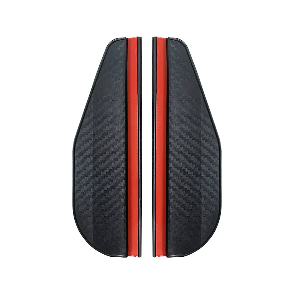 🚗 2PCS Carbon Fiber Rearview Mirror Rain Visors