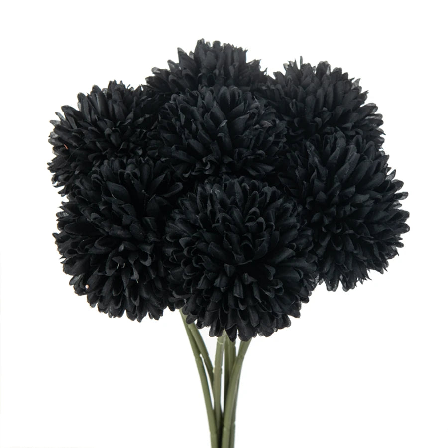 Silk Hydrangea Pompons