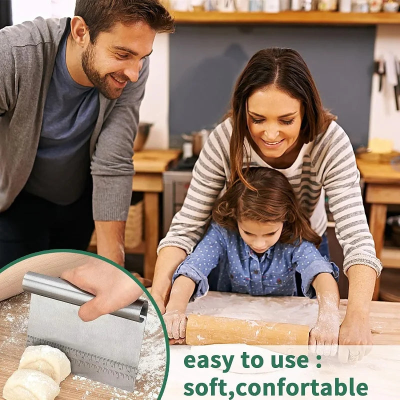 Stainless Steel Dough & Cake Scraper