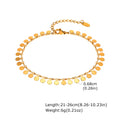 18K Gold Plated Snake Chain Anklet Set