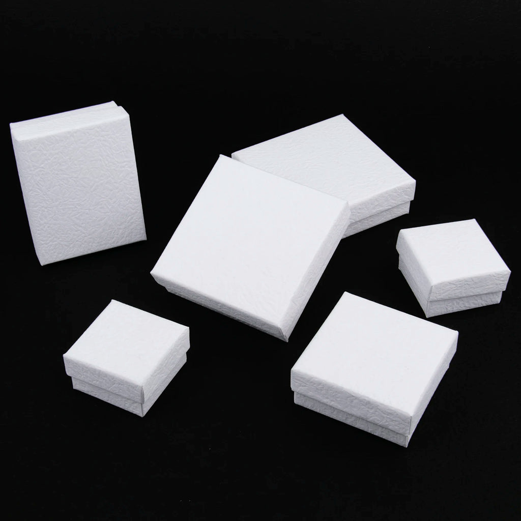 Frosted White Jewelry Gift Box