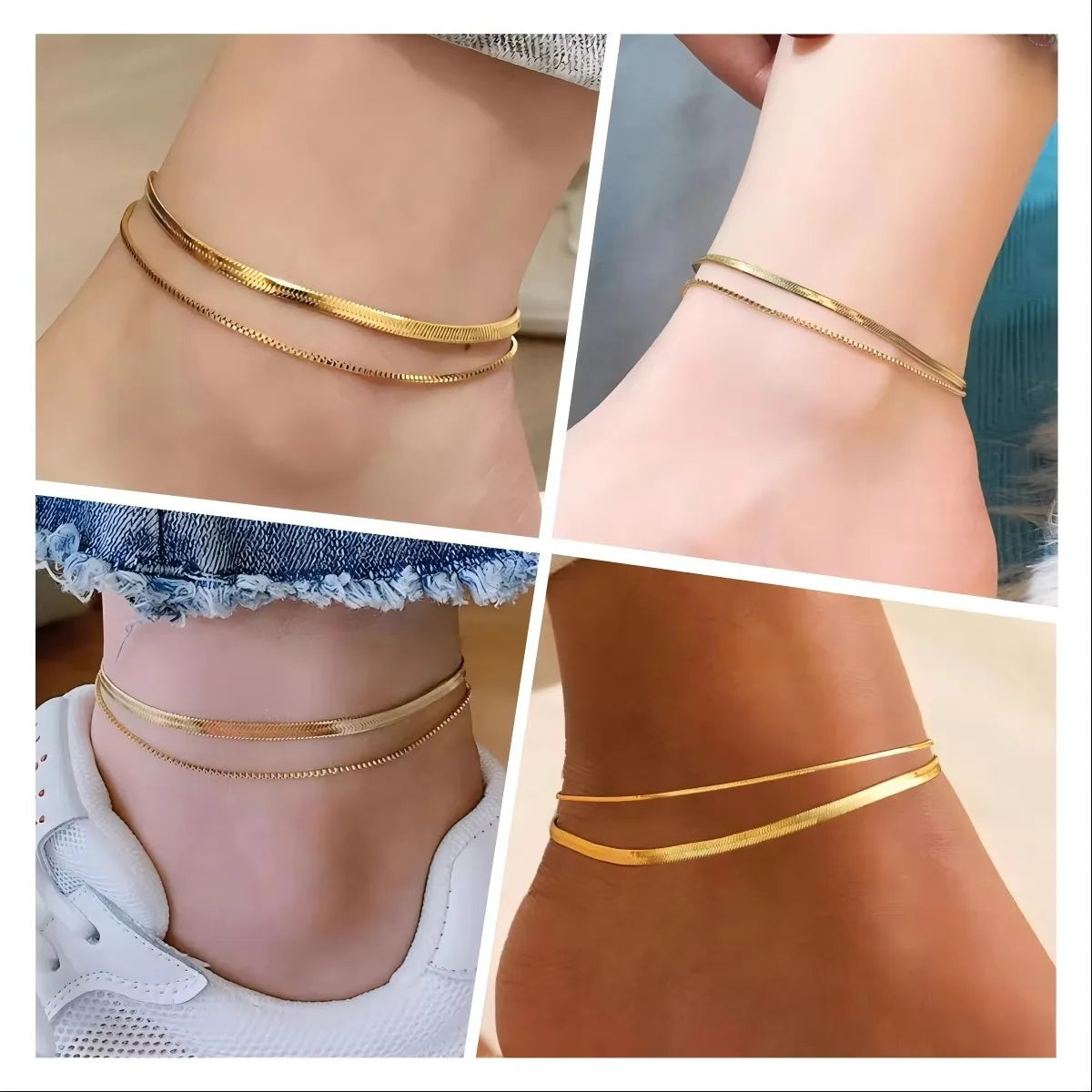 ✨ Stainless Steel Beach Anklet Jewelry