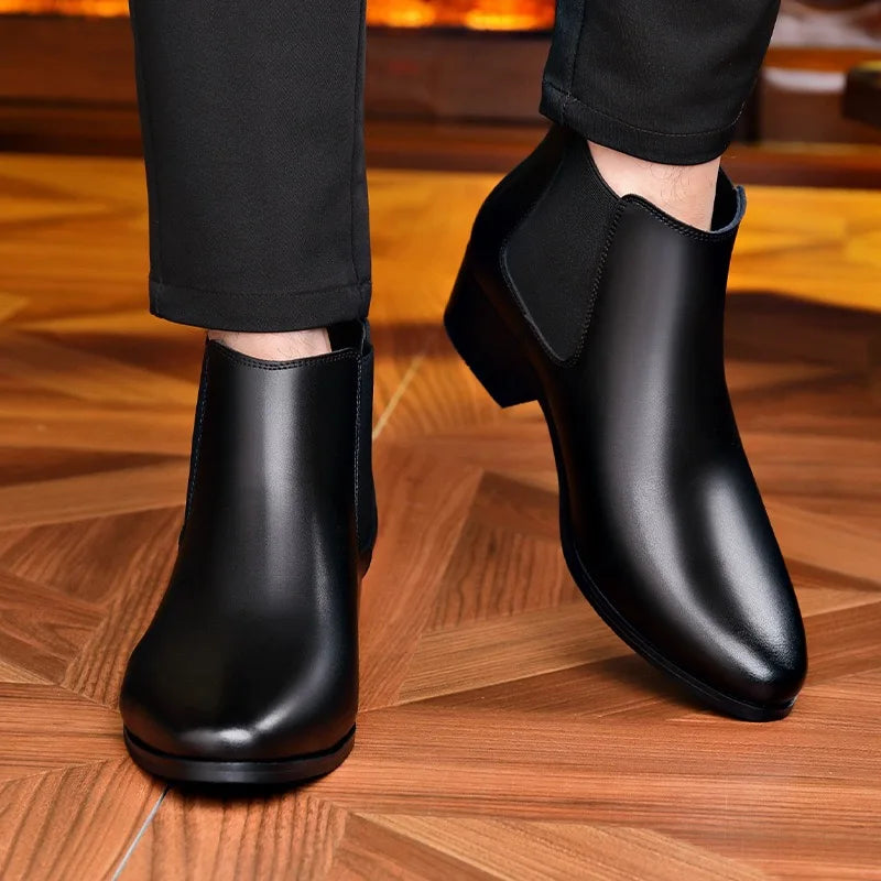 Men's Classic Leather Dress Boots
