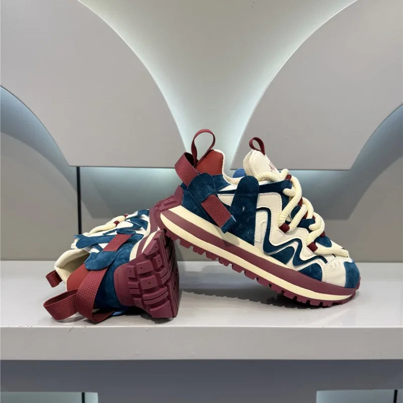 Men's Platform Lace-Up Sneakers
