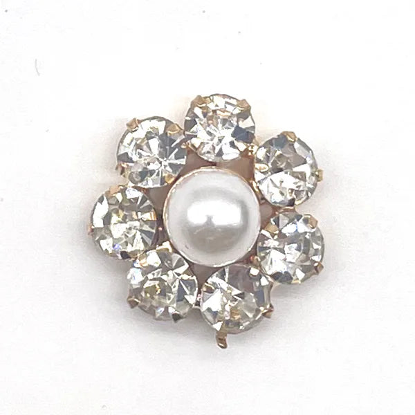 Metal Pearl Shoe Charms