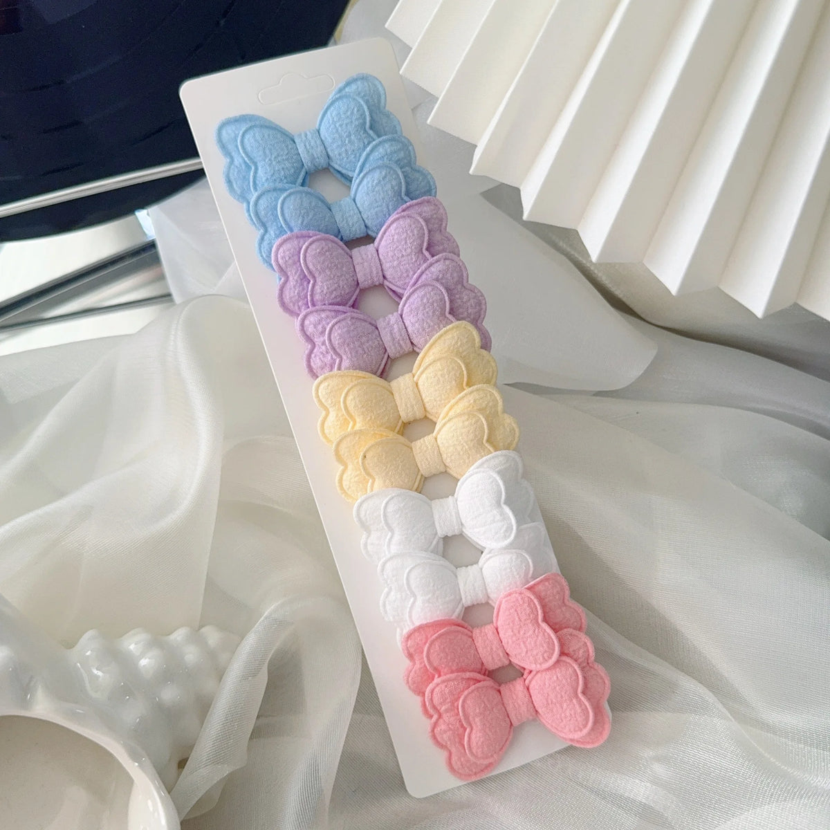 Girls Hair Bow Clips – 10 Pcs