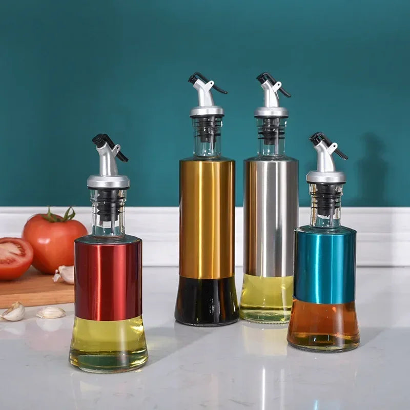 No-Drip Stainless Steel Oil Bottle