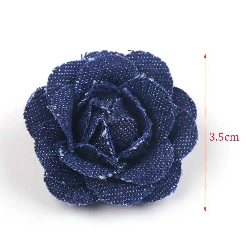 Denim Fabric Flowers