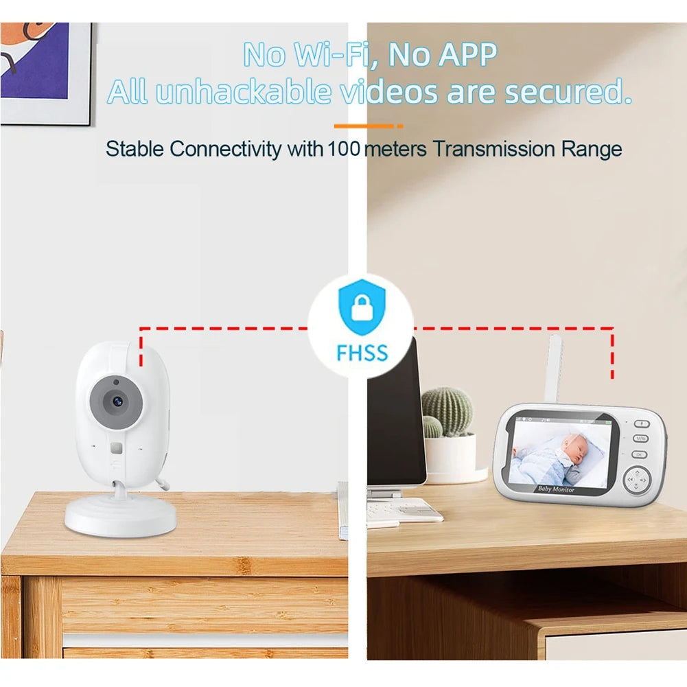 3.5" Video Baby Monitor with Lullabies