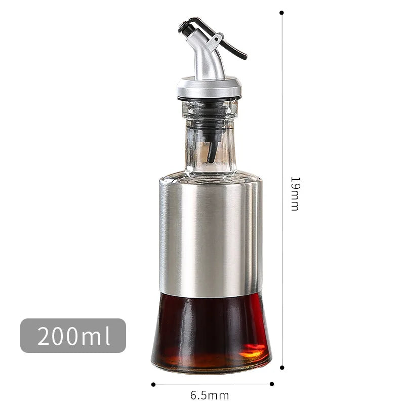 No-Drip Stainless Steel Oil Bottle