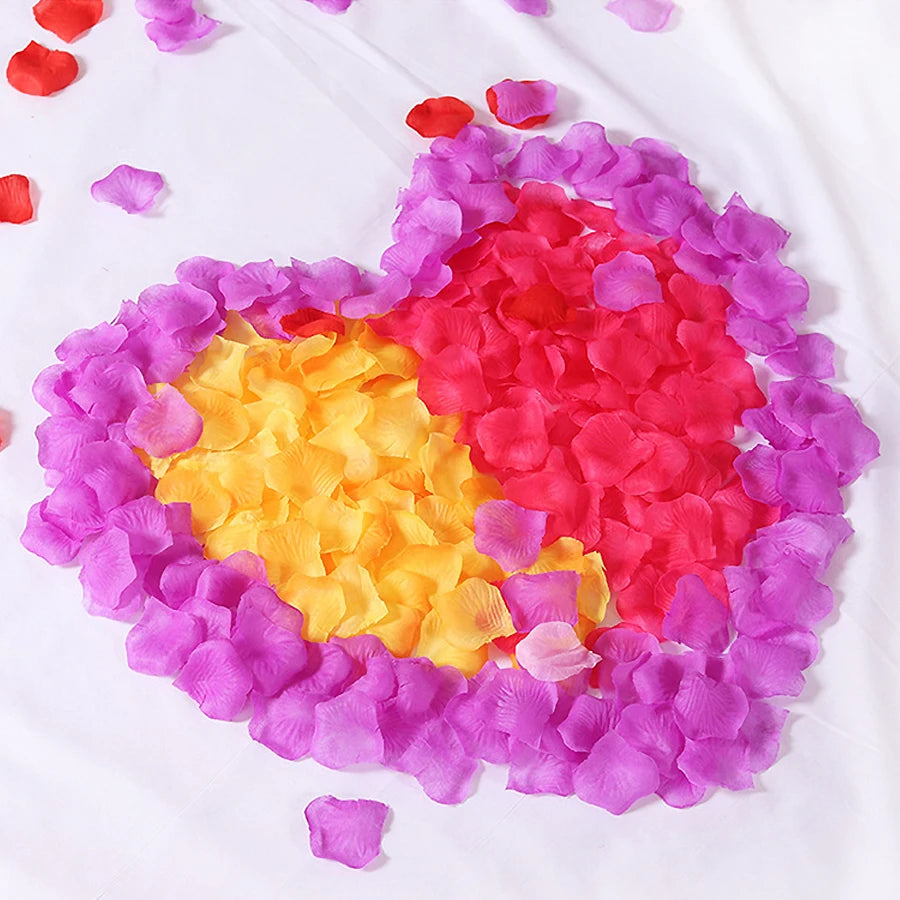 Silk Rose Petals – 100 Pcs