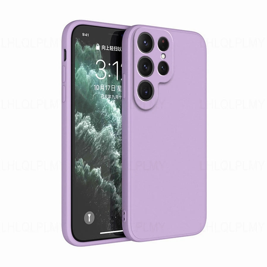 🟦 Square Liquid Silicone Case