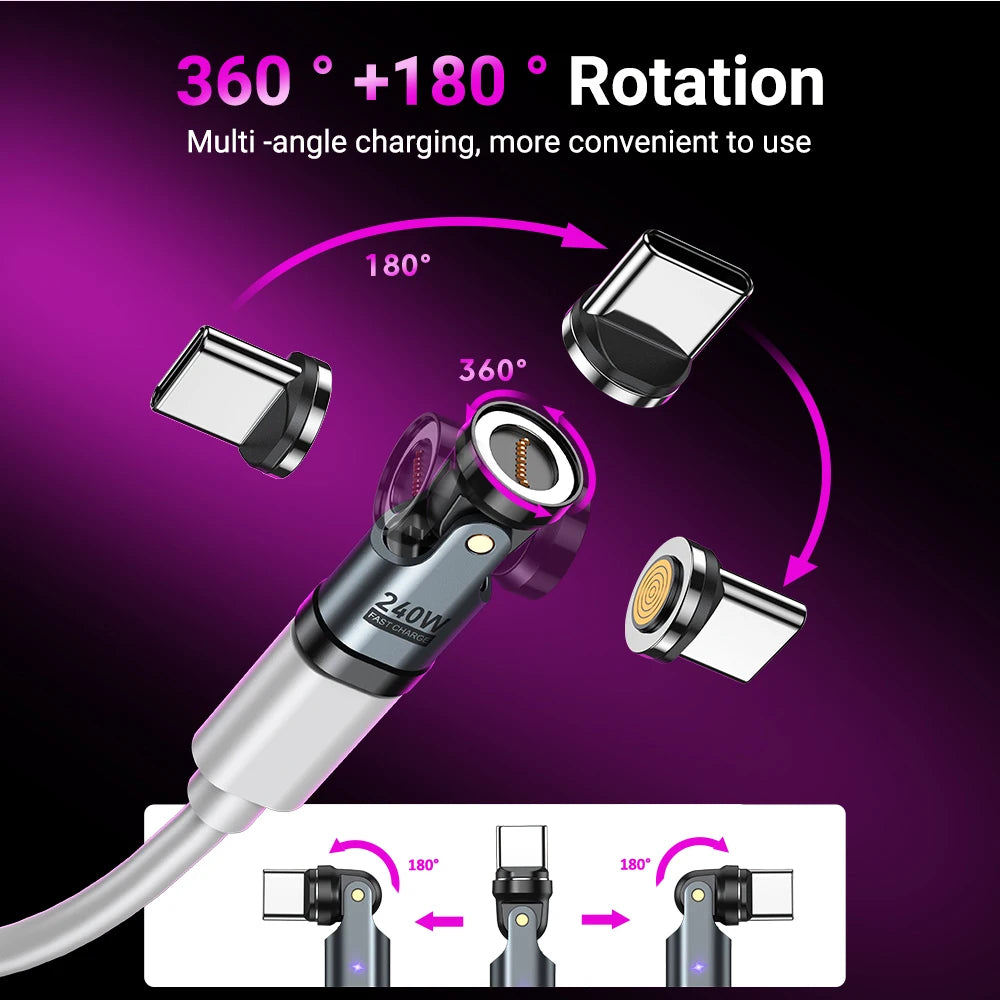 🔄 AUFU 240W Magnetic OTG Adapter