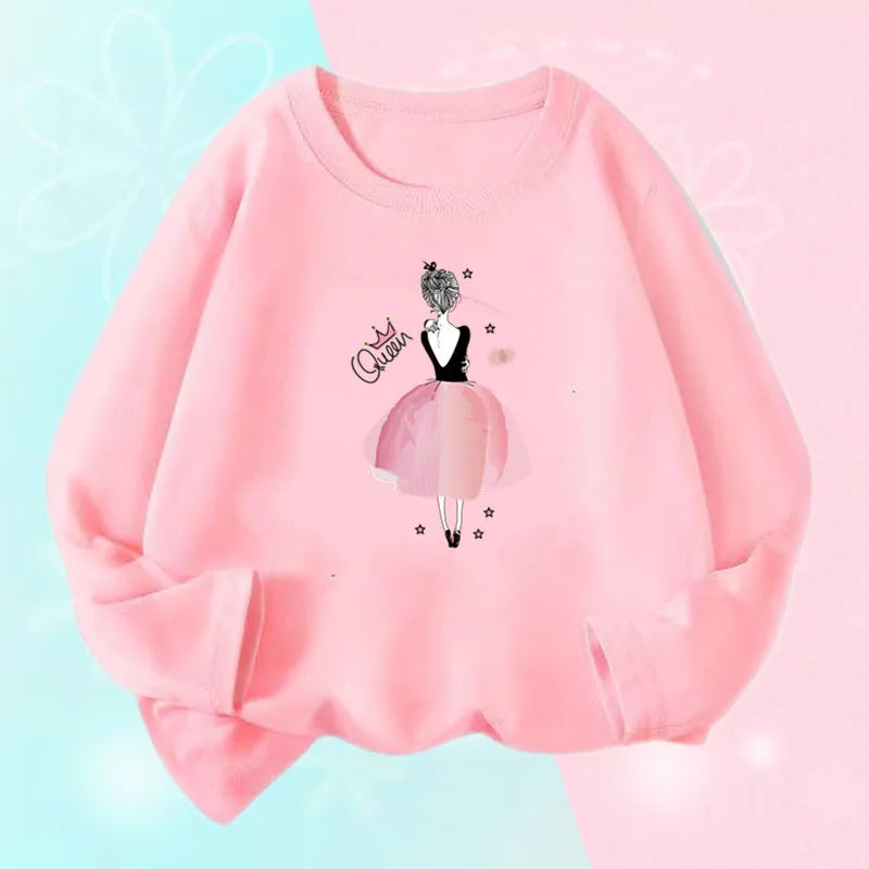 Girls Ballet Print Top & Pants Set