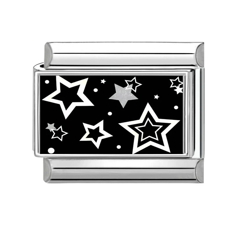 Black Italian Charm Bracelet